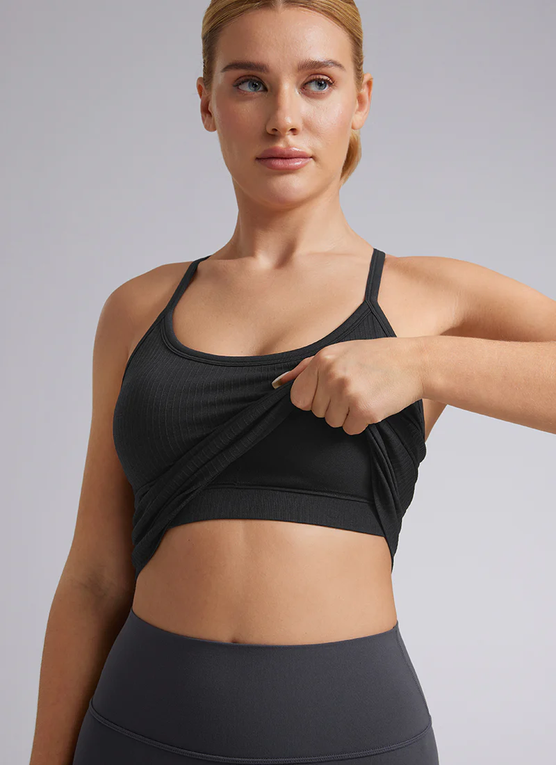Speedy Seamless Built in Bra Y back Tank - Image 15