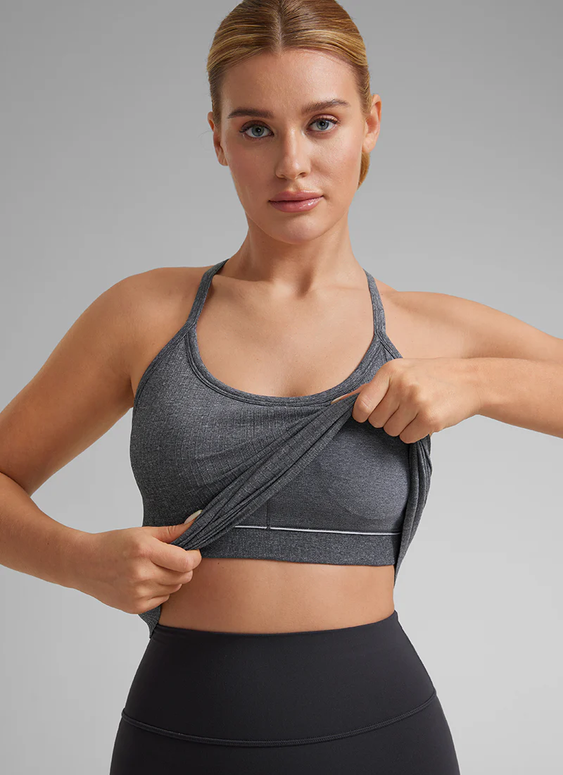 Speedy Seamless Built in Bra Y back Tank - Image 20