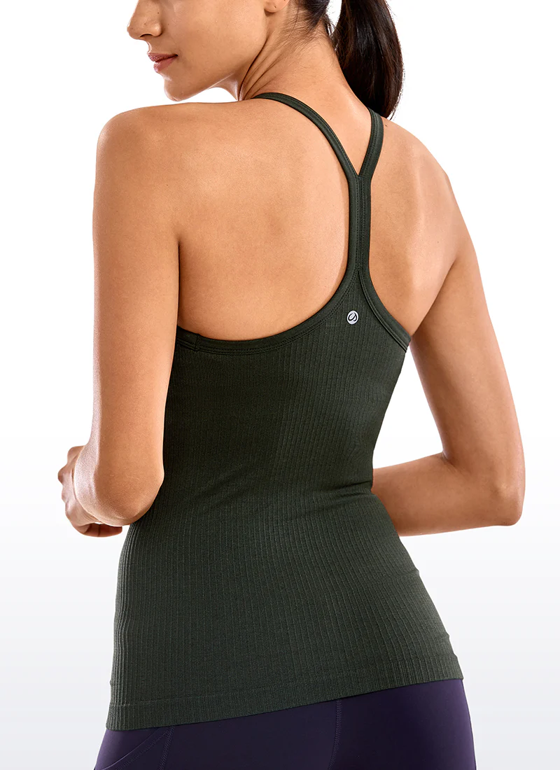 Speedy Seamless Built in Bra Y back Tank - Image 28