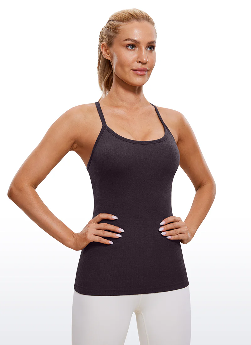 Speedy Seamless Built in Bra Y back Tank - Image 43