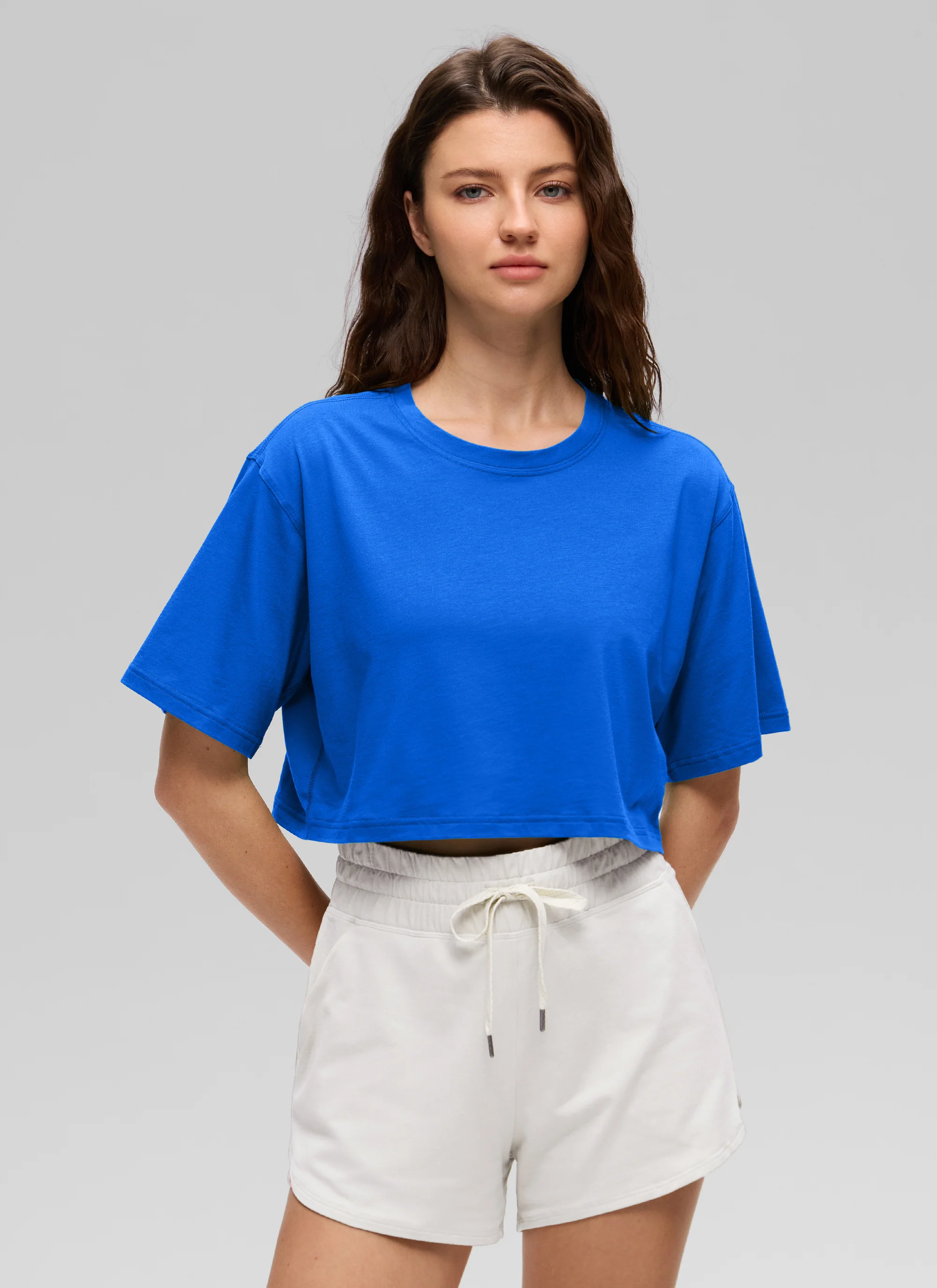Pima Cotton Cropped Short Sleeve - Image 38