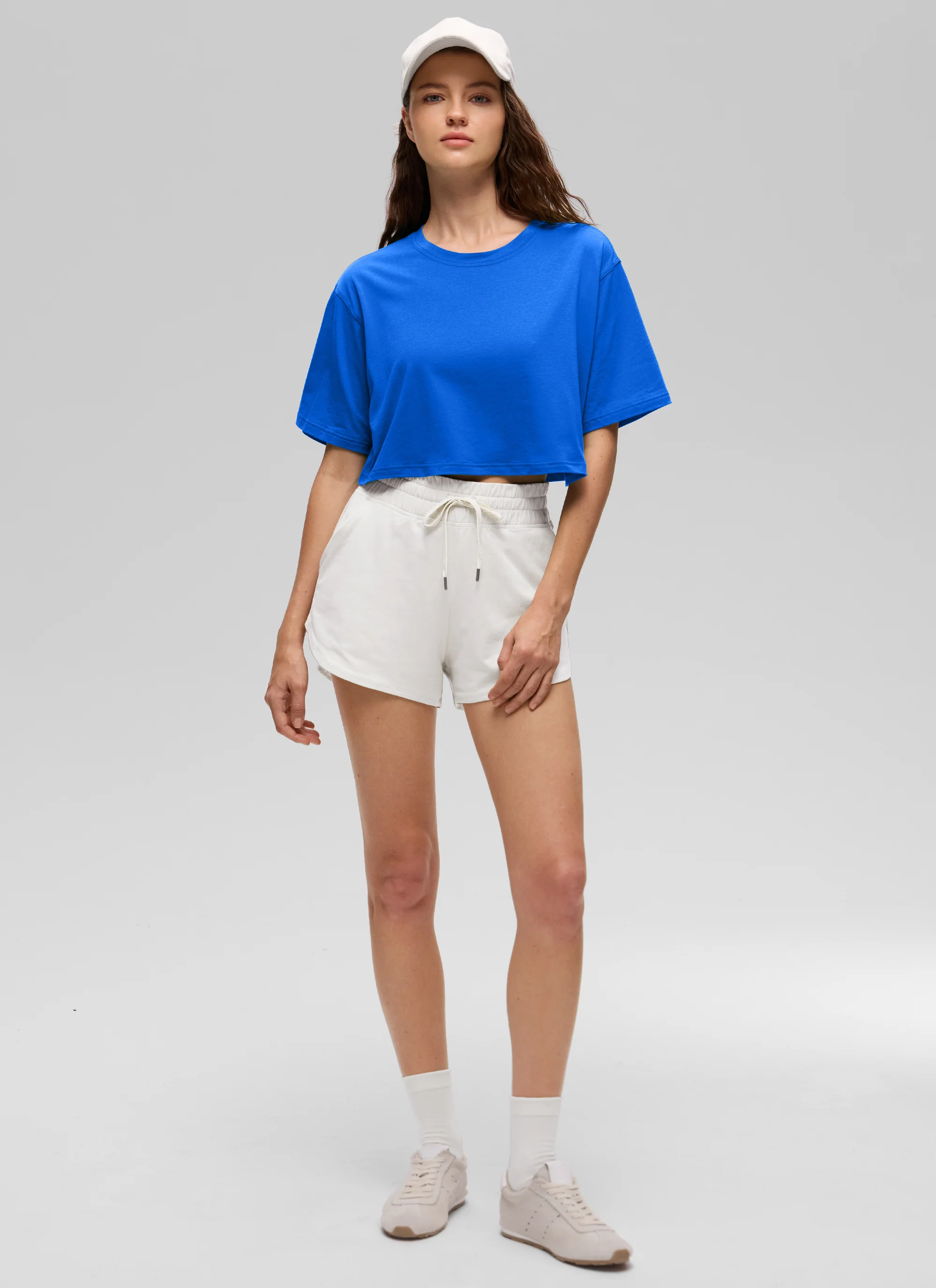 Pima Cotton Cropped Short Sleeve - Image 40
