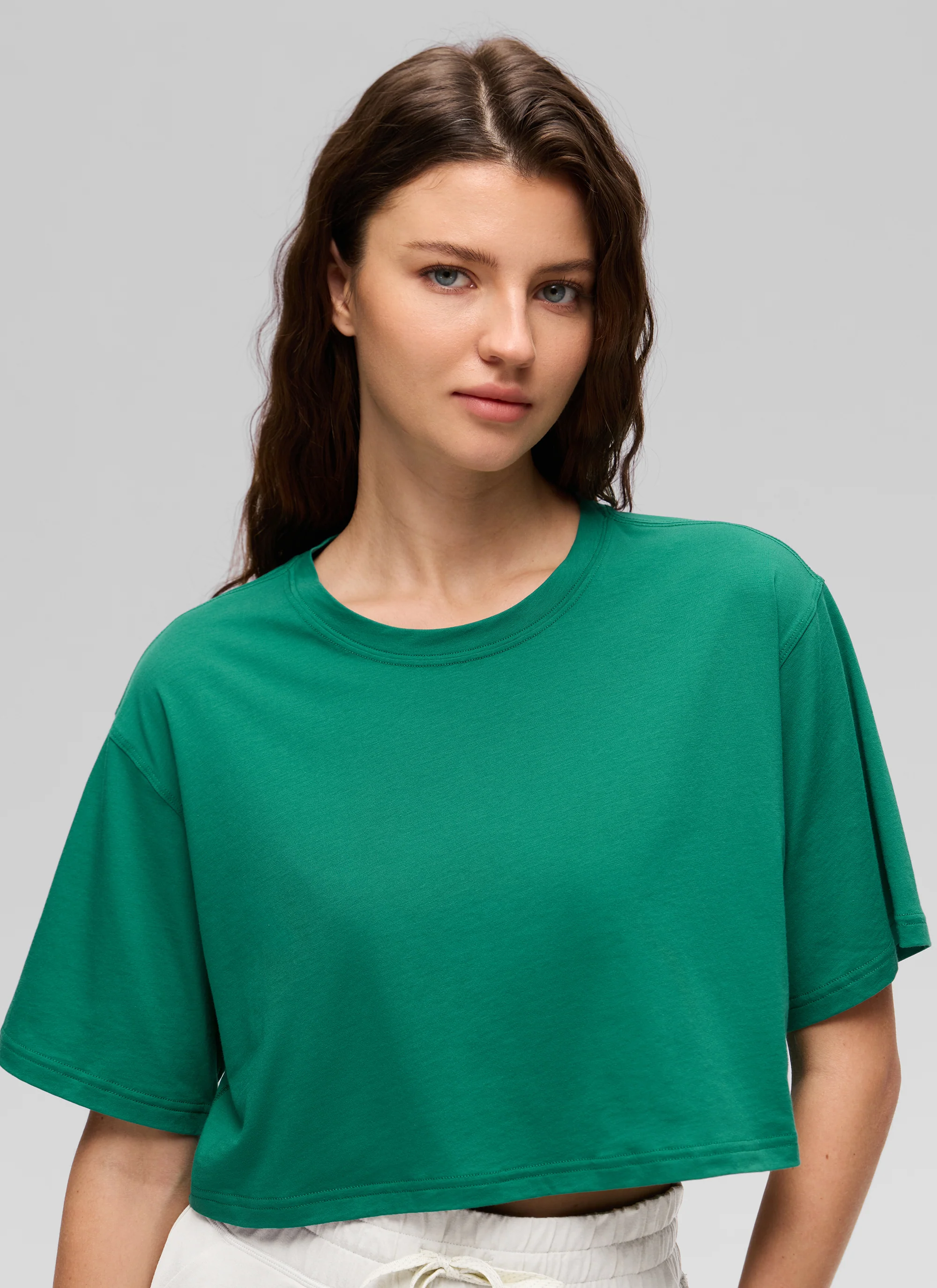 Pima Cotton Cropped Short Sleeve - Image 28