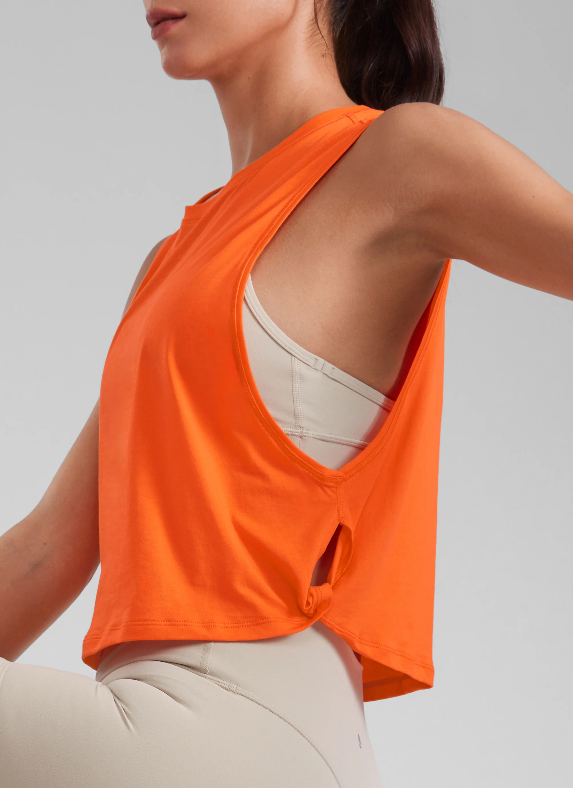 Pima Cotton Crop Deep Armhole Tank - Image 19