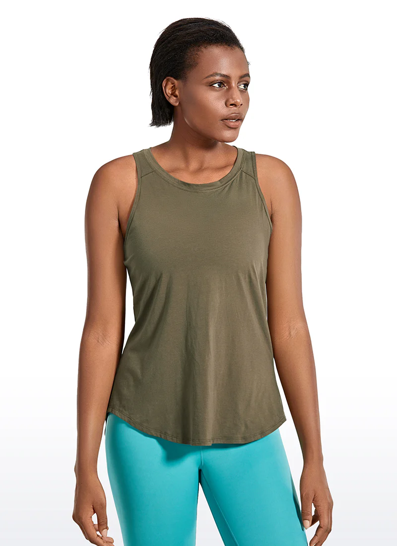 Pima Cotton Split Open Back Tank - Image 23