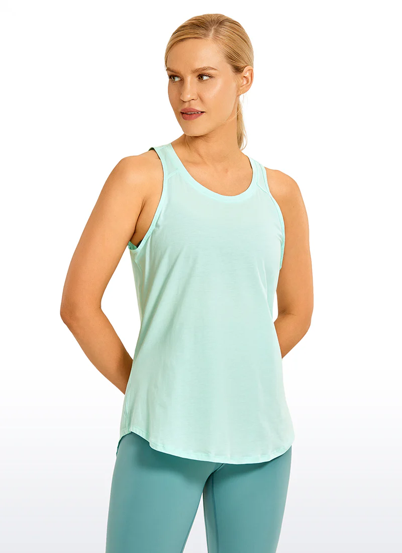 Pima Cotton Split Open Back Tank - Image 25