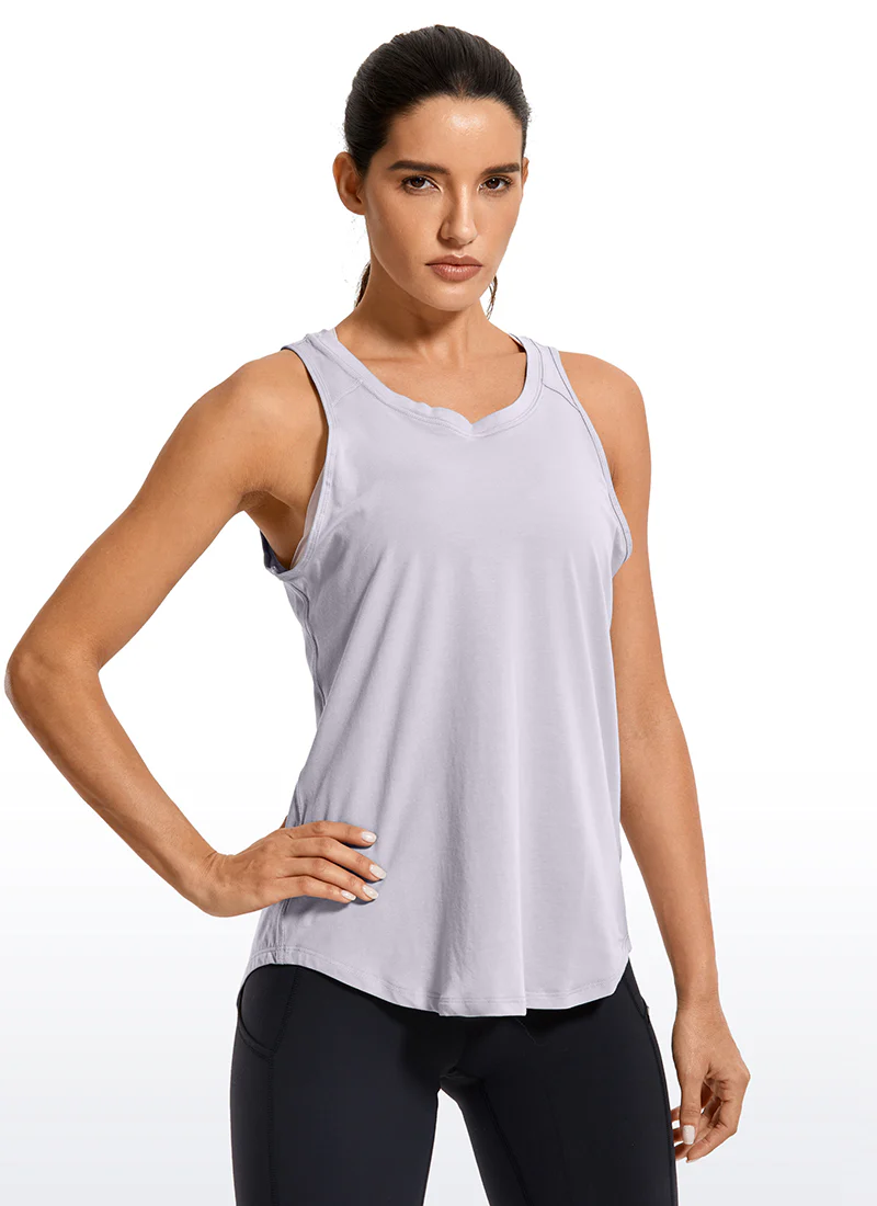 Pima Cotton Split Open Back Tank - Image 29