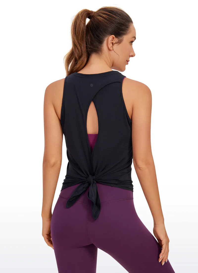 Pima Cotton Split Open Back Tank - Image 31