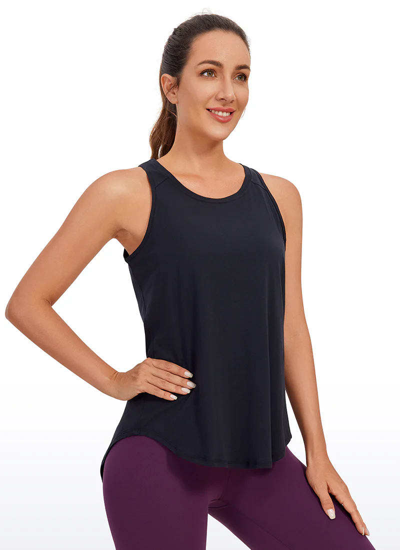 Pima Cotton Split Open Back Tank - Image 32