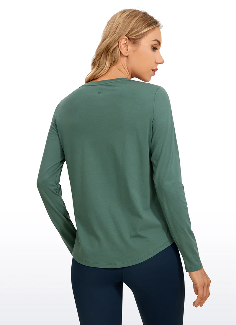 Pima Cotton Workout Long Sleeve - Image 2