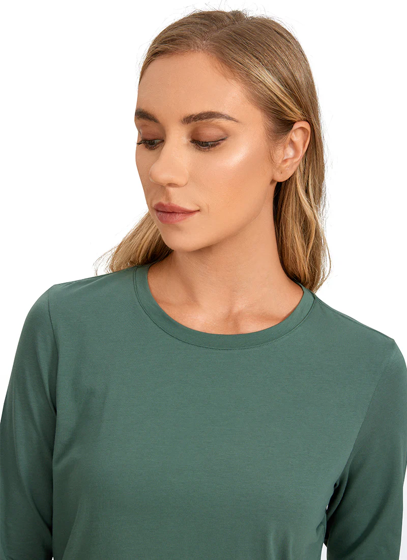 Pima Cotton Workout Long Sleeve - Image 3
