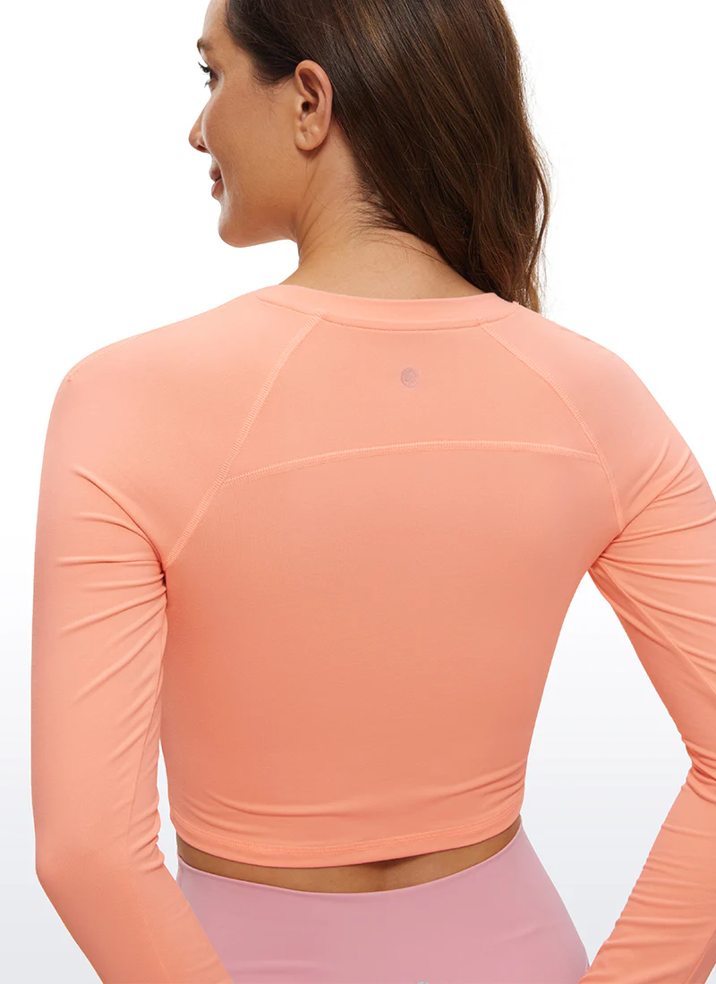 Brushed High Neck Cropped Long Sleeve - Image 11