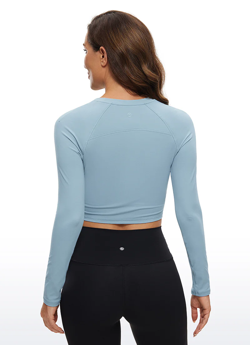 Brushed High Neck Cropped Long Sleeve - Image 13