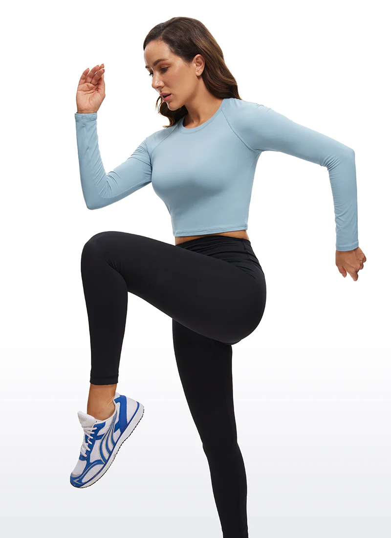Brushed High Neck Cropped Long Sleeve - Image 14