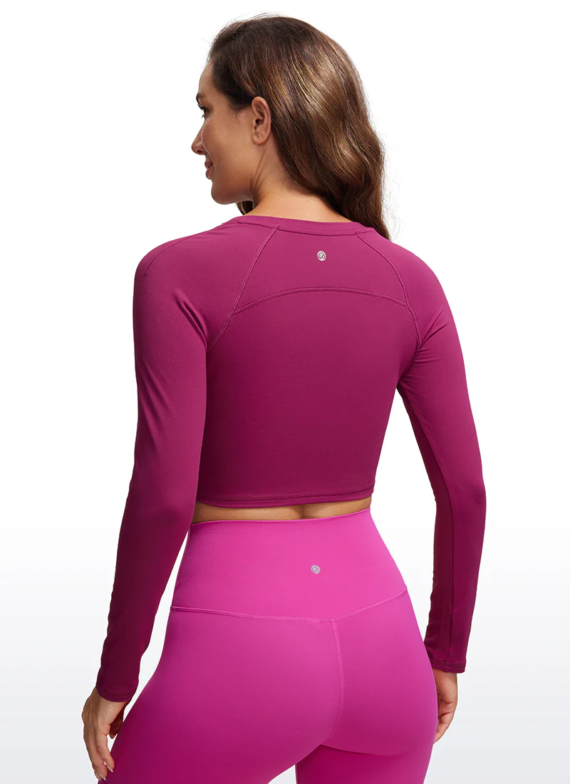 Brushed High Neck Cropped Long Sleeve - Image 17