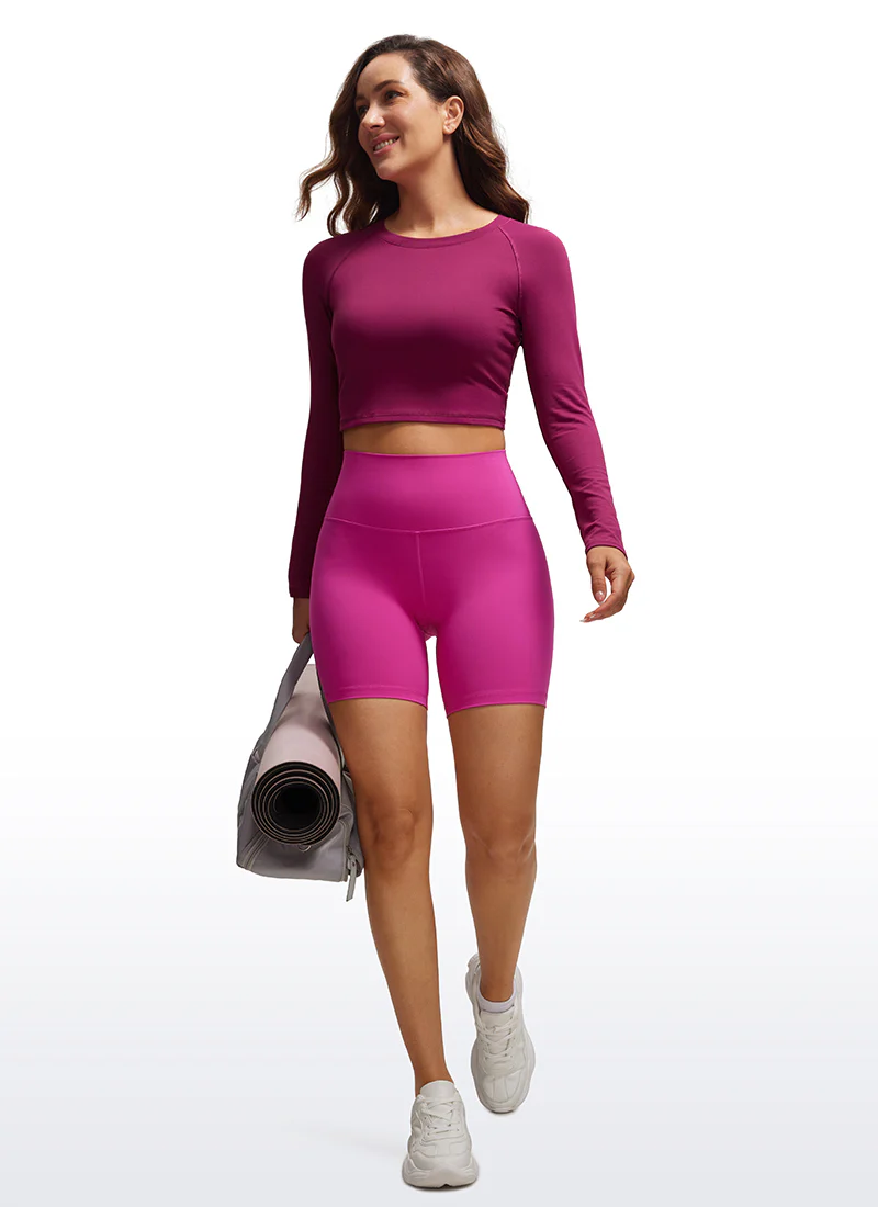 Brushed High Neck Cropped Long Sleeve - Image 18