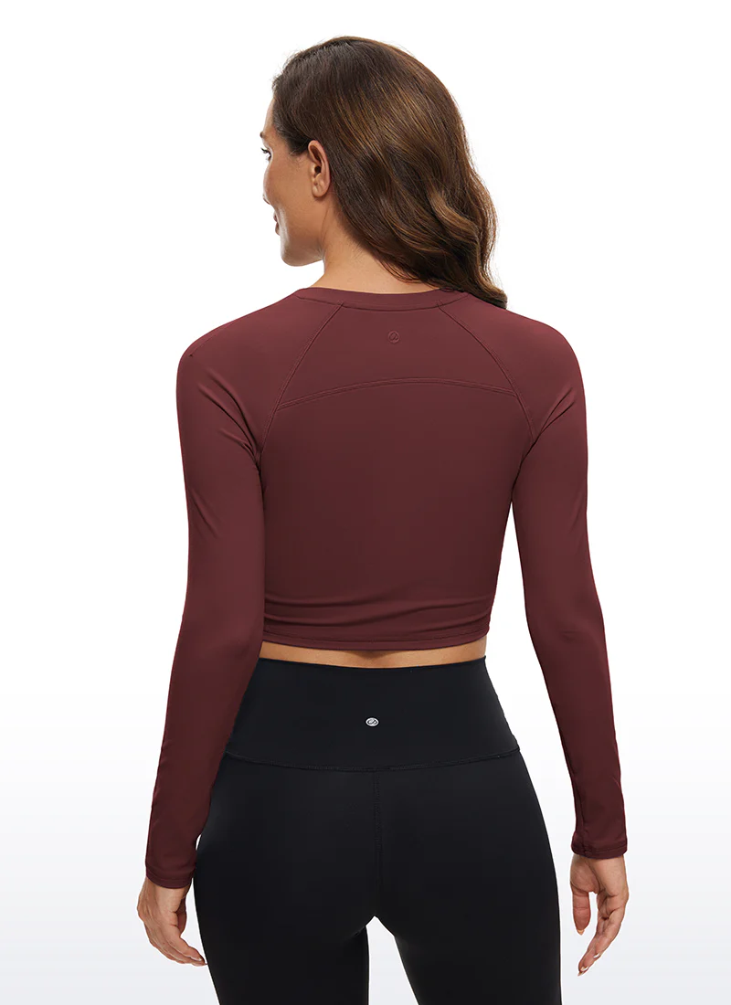 Brushed High Neck Cropped Long Sleeve - Image 24