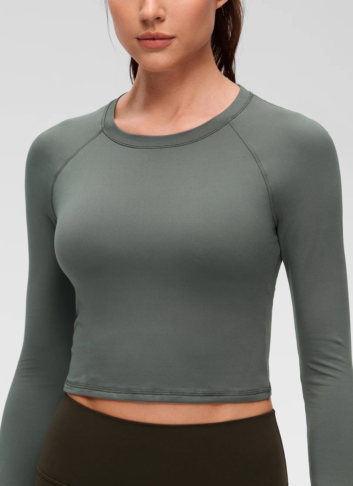 Brushed Feeling Crew Neck Raglan Long Sleeve - Image 17