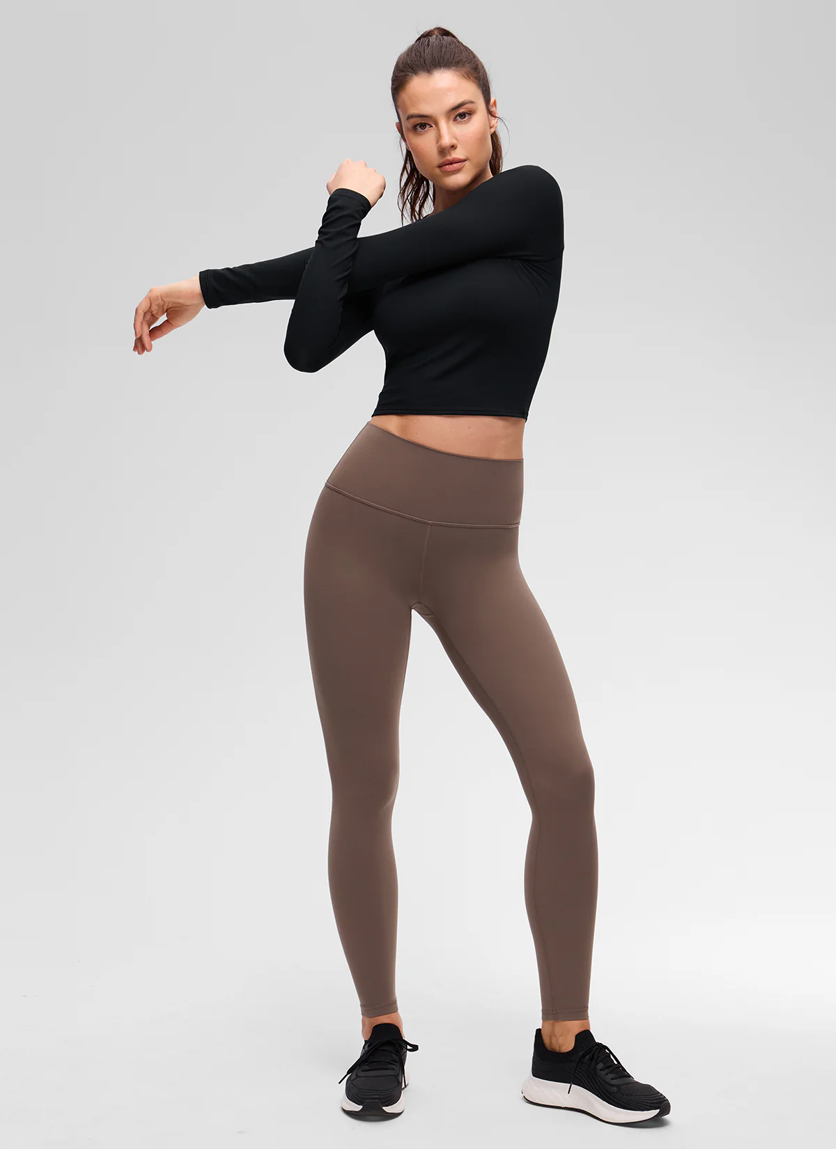 Brushed Feeling Crew Neck Raglan Long Sleeve - Image 3