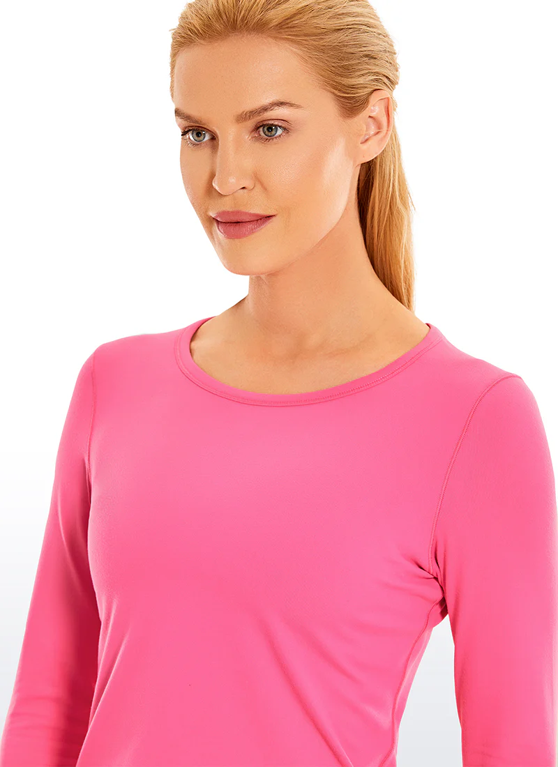 Brushed Thumbhole Cropped Long Sleeve - Image 8