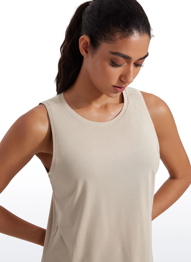 Pima Cotton Crop Round Neck Tank - Image 17