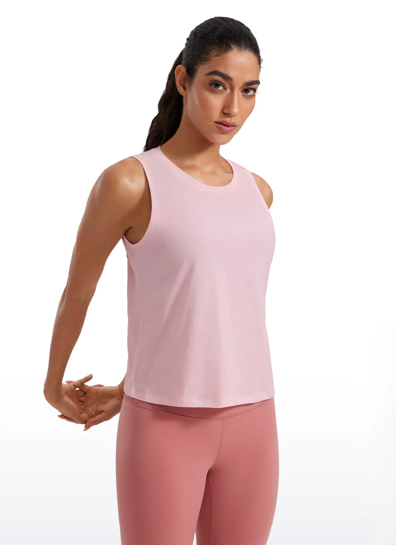 Pima Cotton Crop Round Neck Tank - Image 18