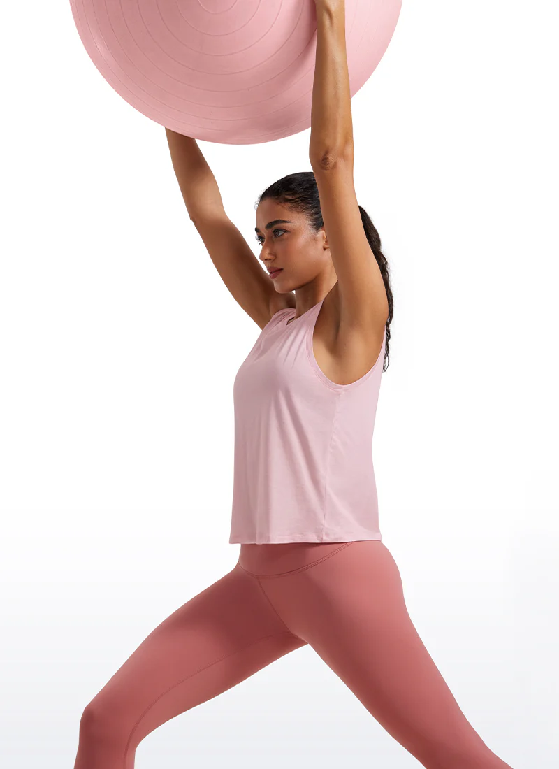Pima Cotton Crop Round Neck Tank - Image 21