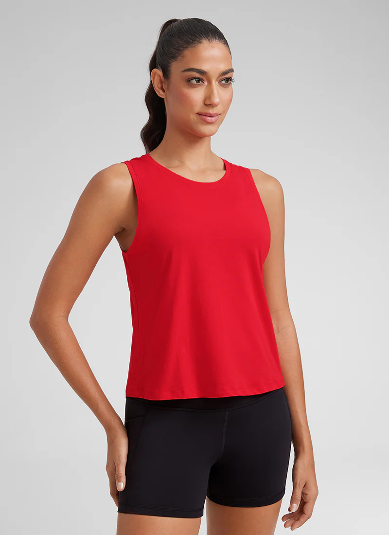 Pima Cotton Crop Round Neck Tank - Image 5
