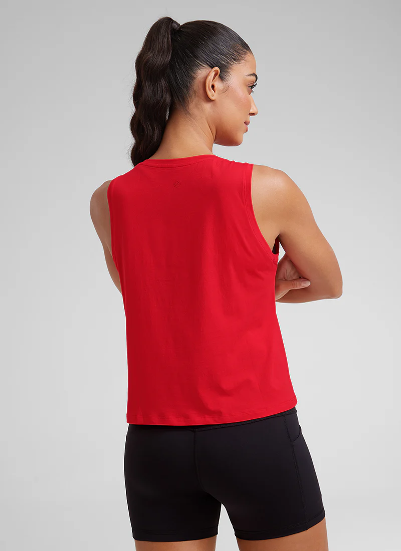 Pima Cotton Crop Round Neck Tank - Image 6