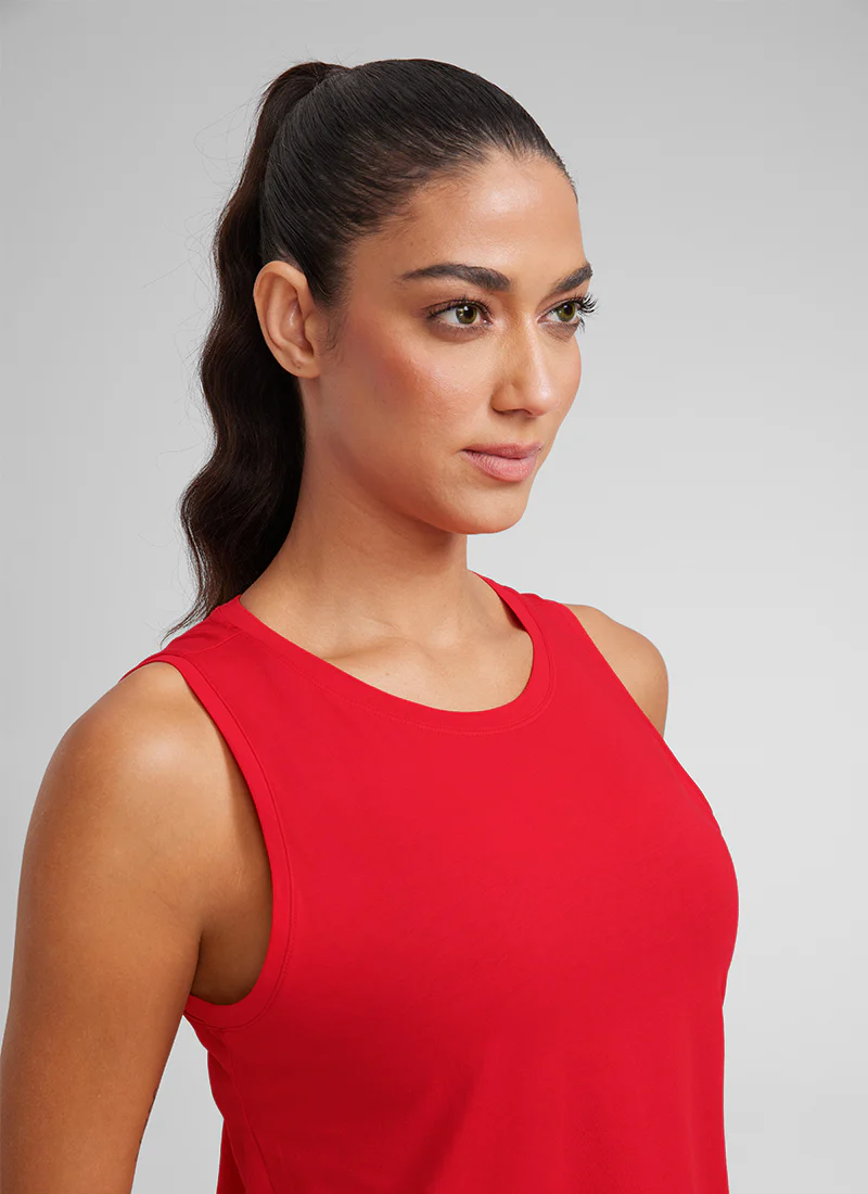 Pima Cotton Crop Round Neck Tank - Image 7