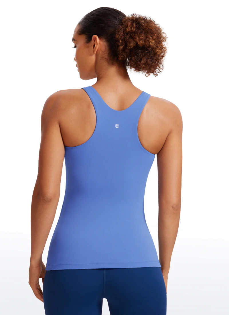 Butterluxe Hip Length Built-in Bra Tanks High Neck - Image 21