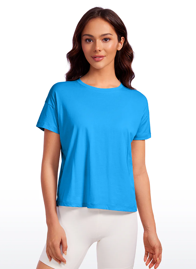 Pima Cotton Loose Fit Short Sleeve - Image 5