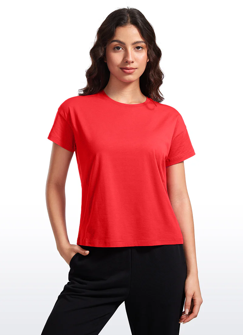Pima Cotton Loose Fit Short Sleeve - Image 8