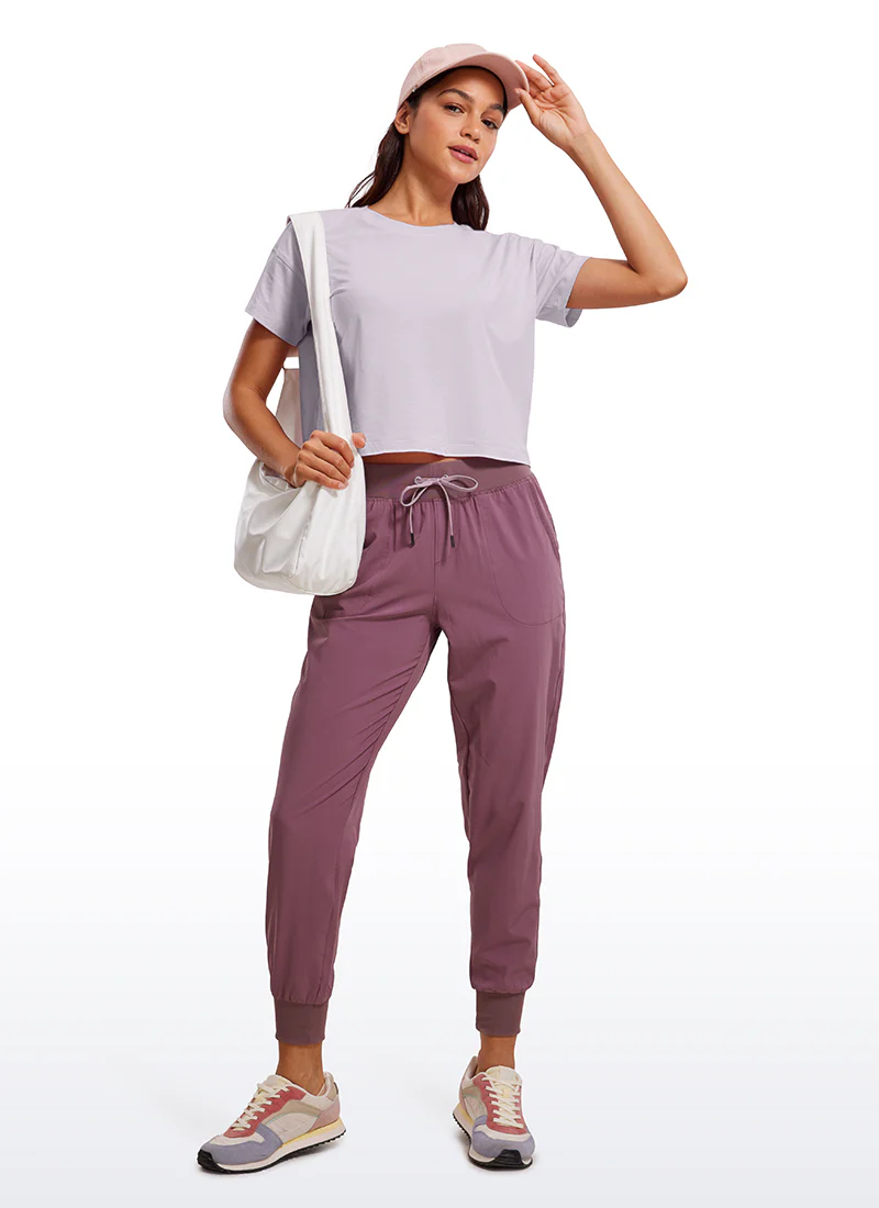 Pima Cotton Crew Neck Cropped Short Sleeve - Image 16
