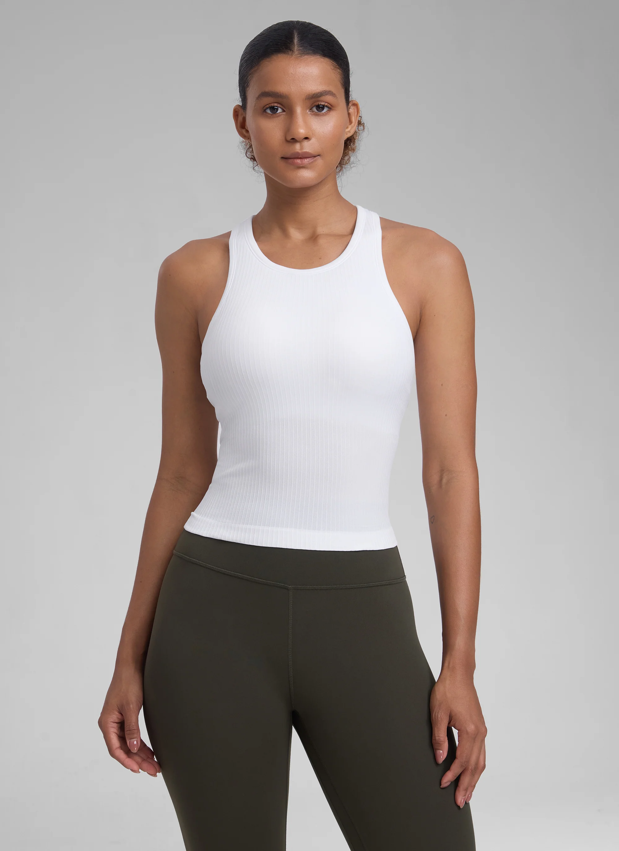 Seamless Racerback Hip Length Tank - Image 24