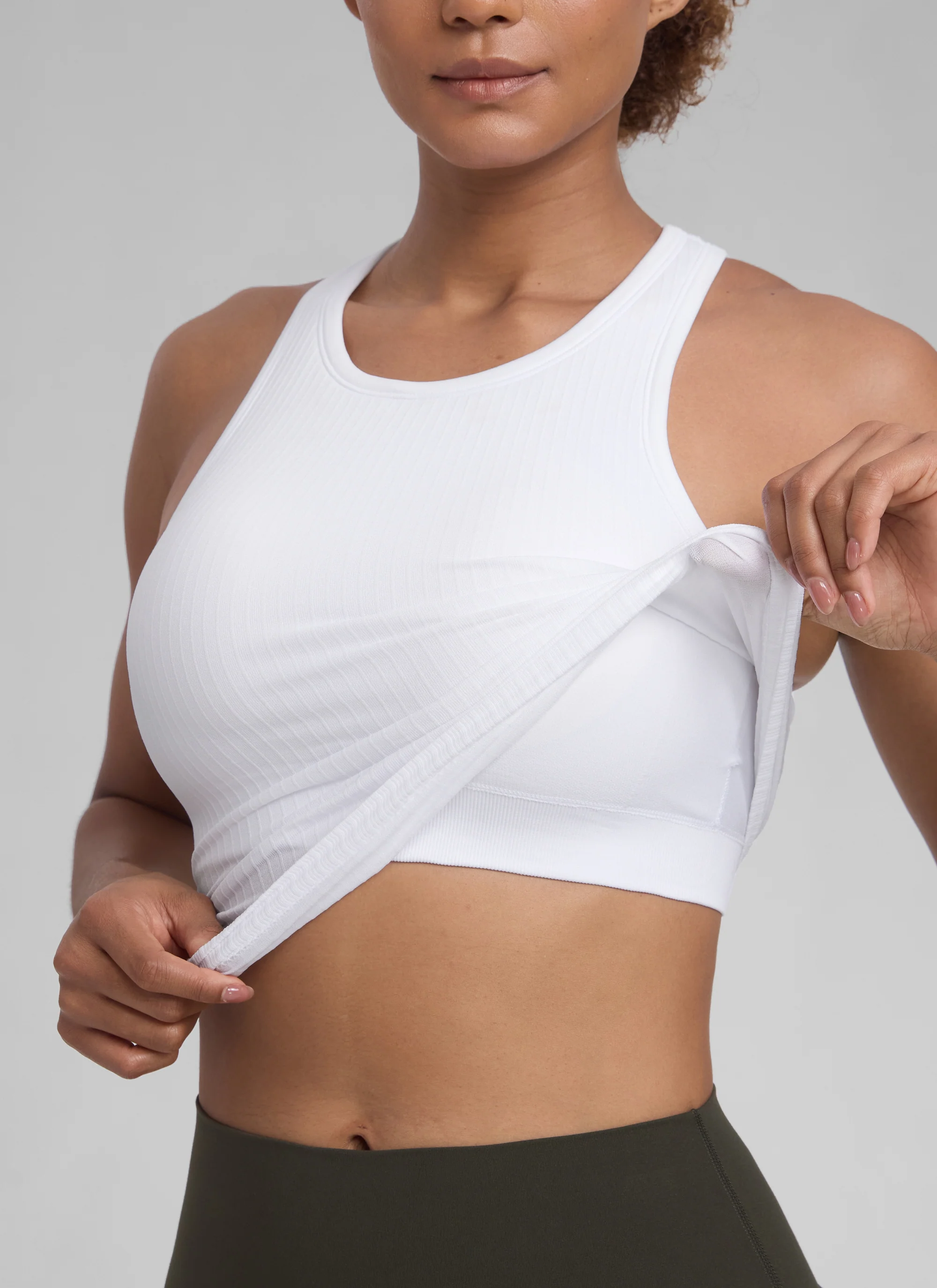Seamless Racerback Hip Length Tank - Image 26