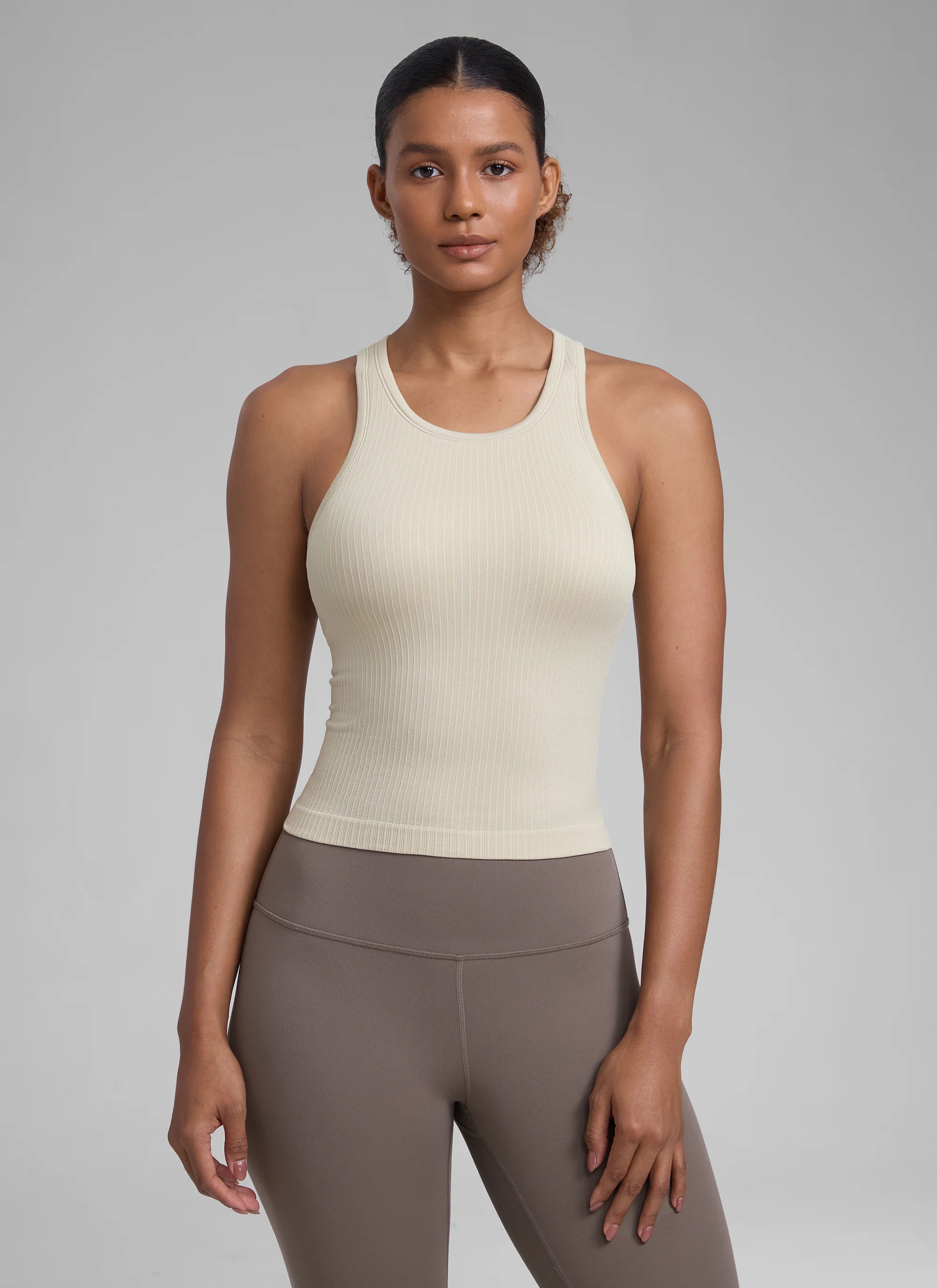 Seamless Racerback Hip Length Tank - Image 29