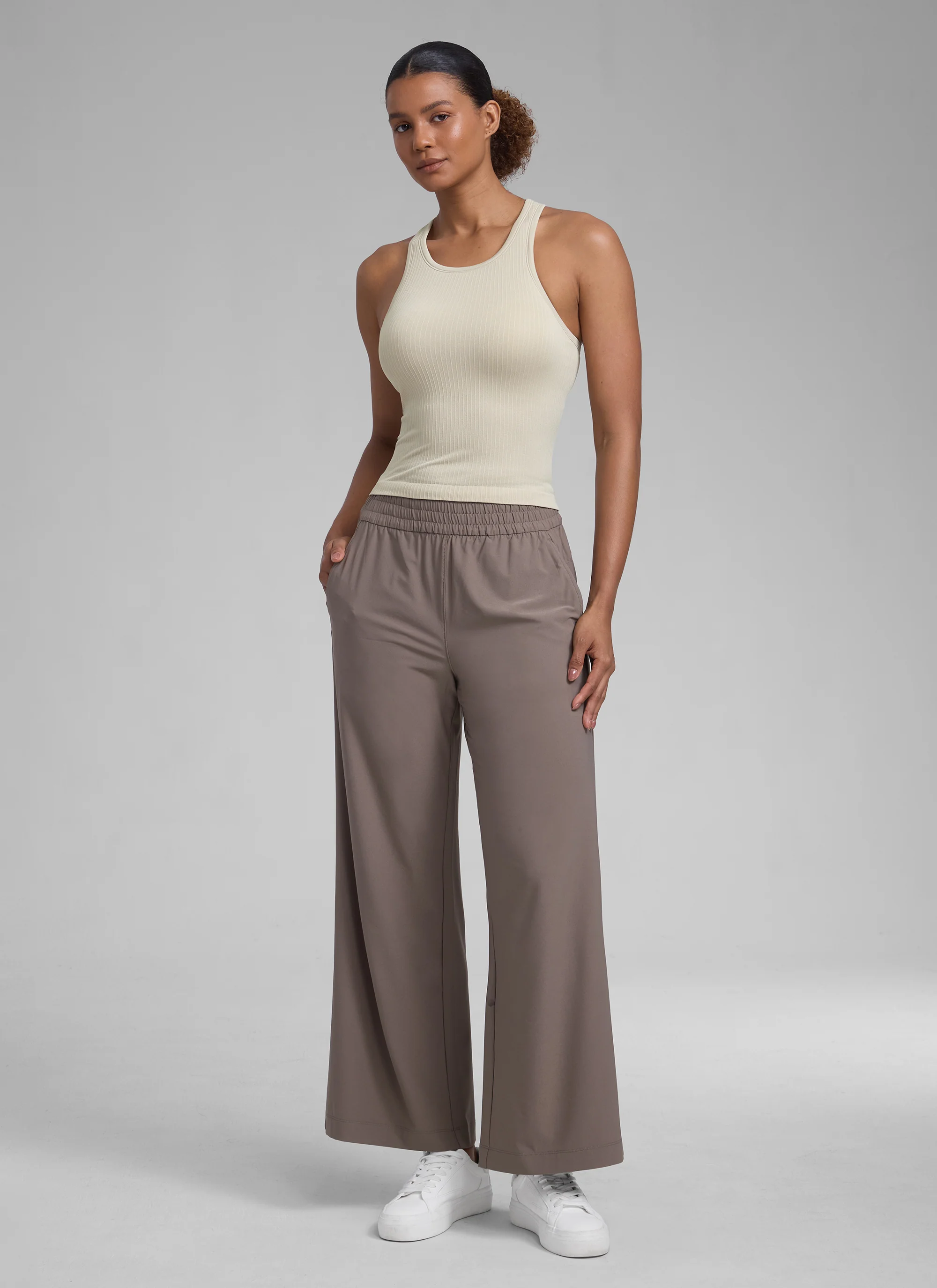 Seamless Racerback Hip Length Tank - Image 31