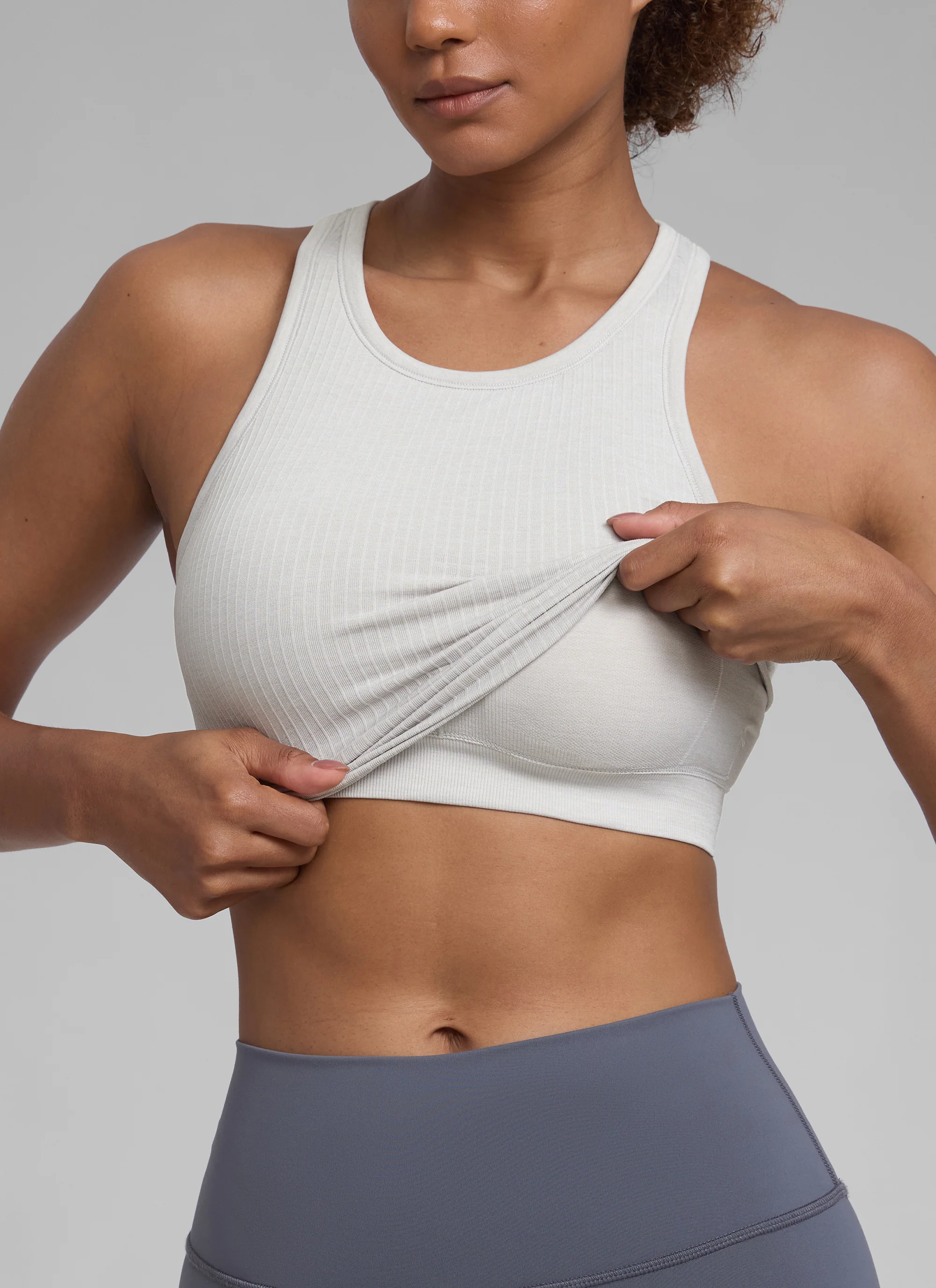 Seamless Racerback Hip Length Tank - Image 37