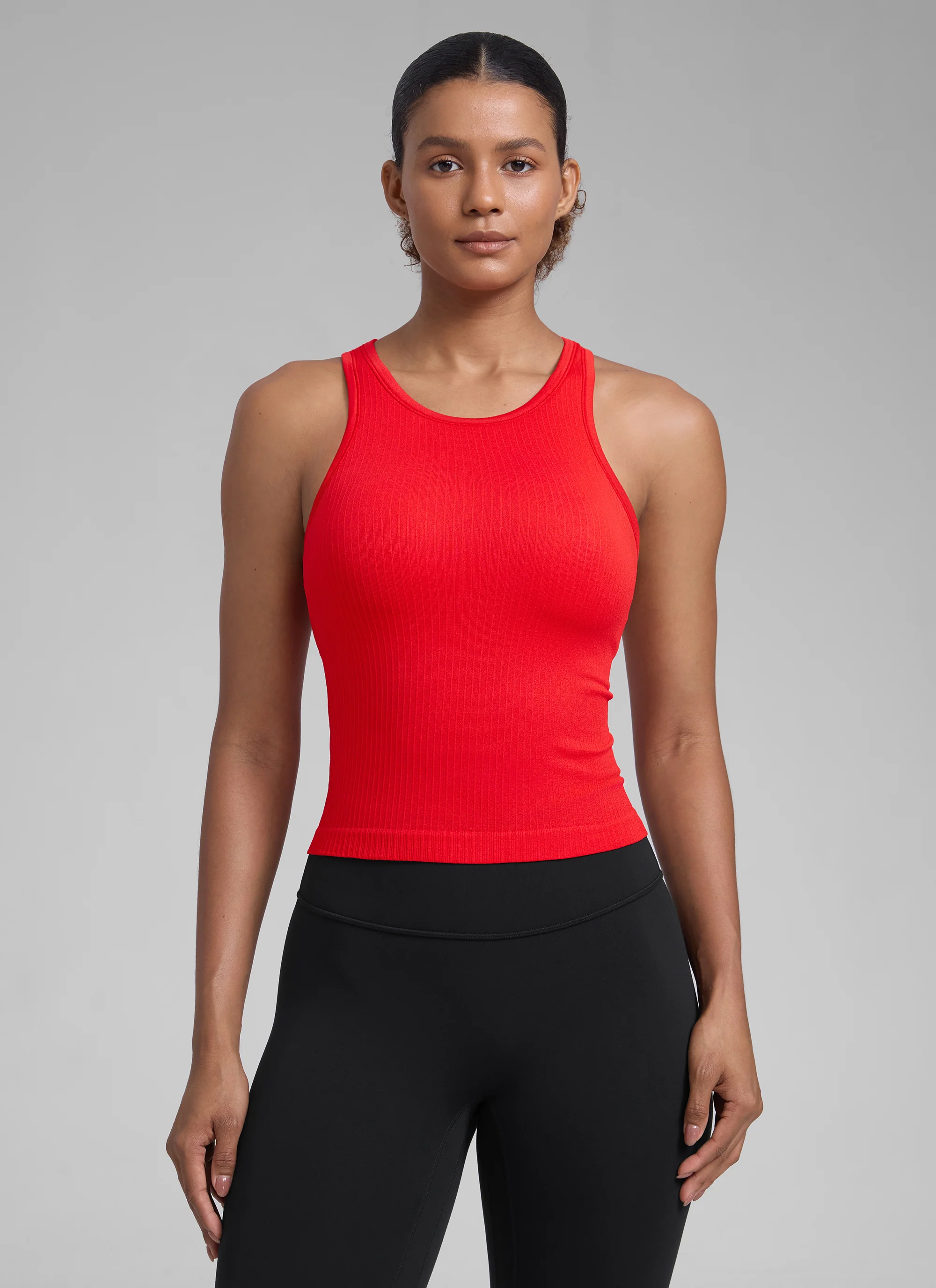 Seamless Racerback Hip Length Tank - Image 39