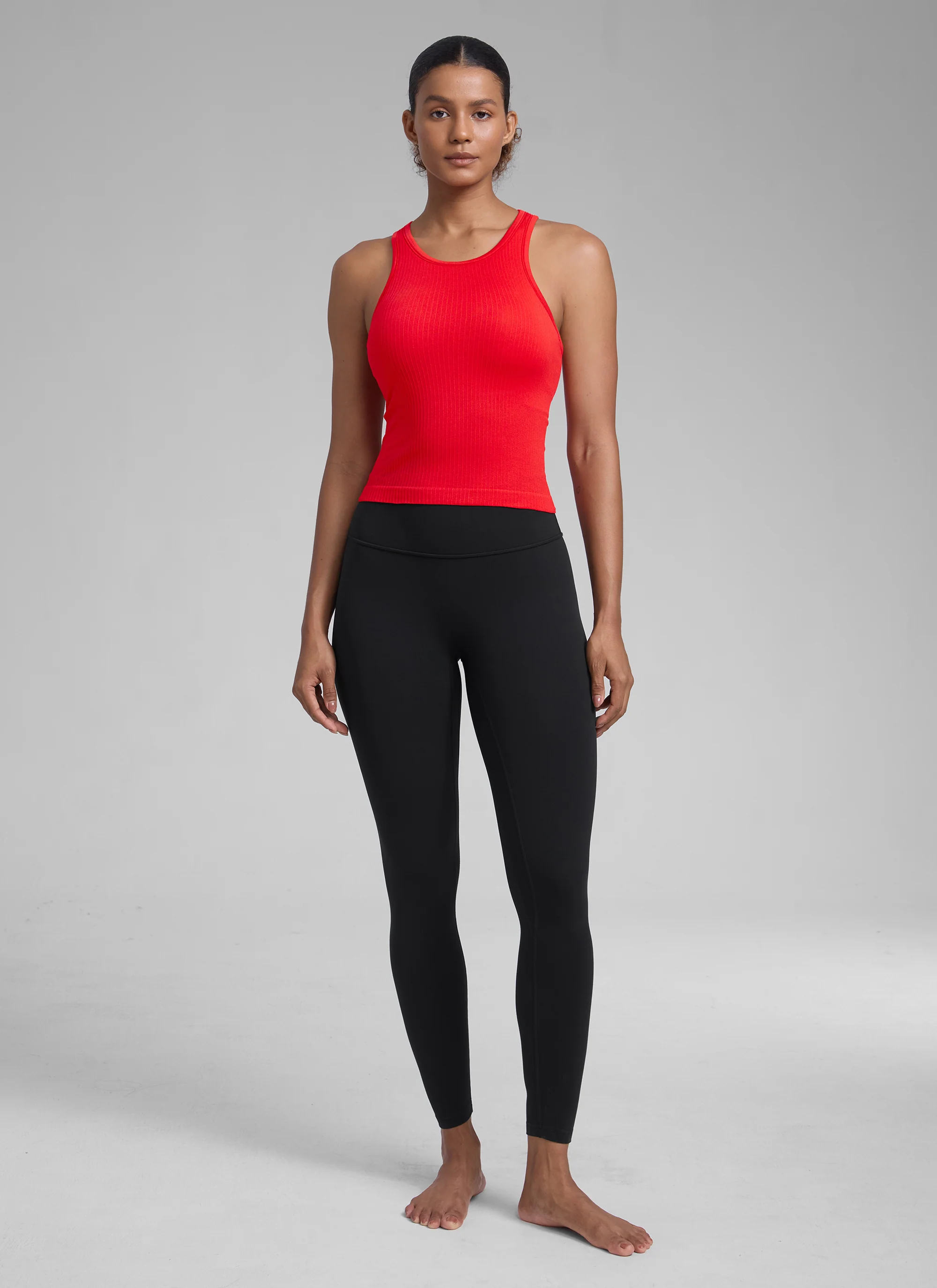 Seamless Racerback Hip Length Tank - Image 41