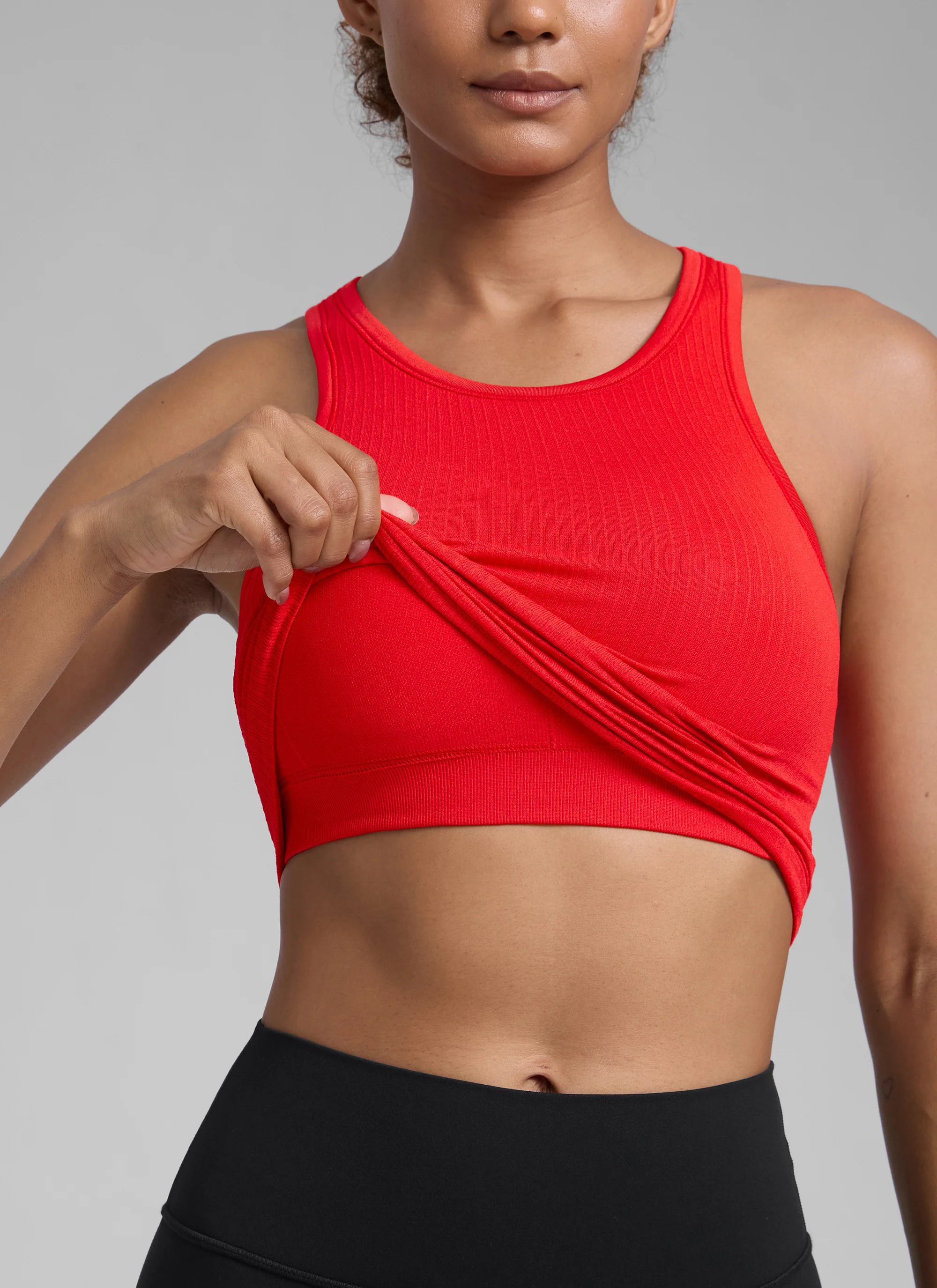 Seamless Racerback Hip Length Tank - Image 43