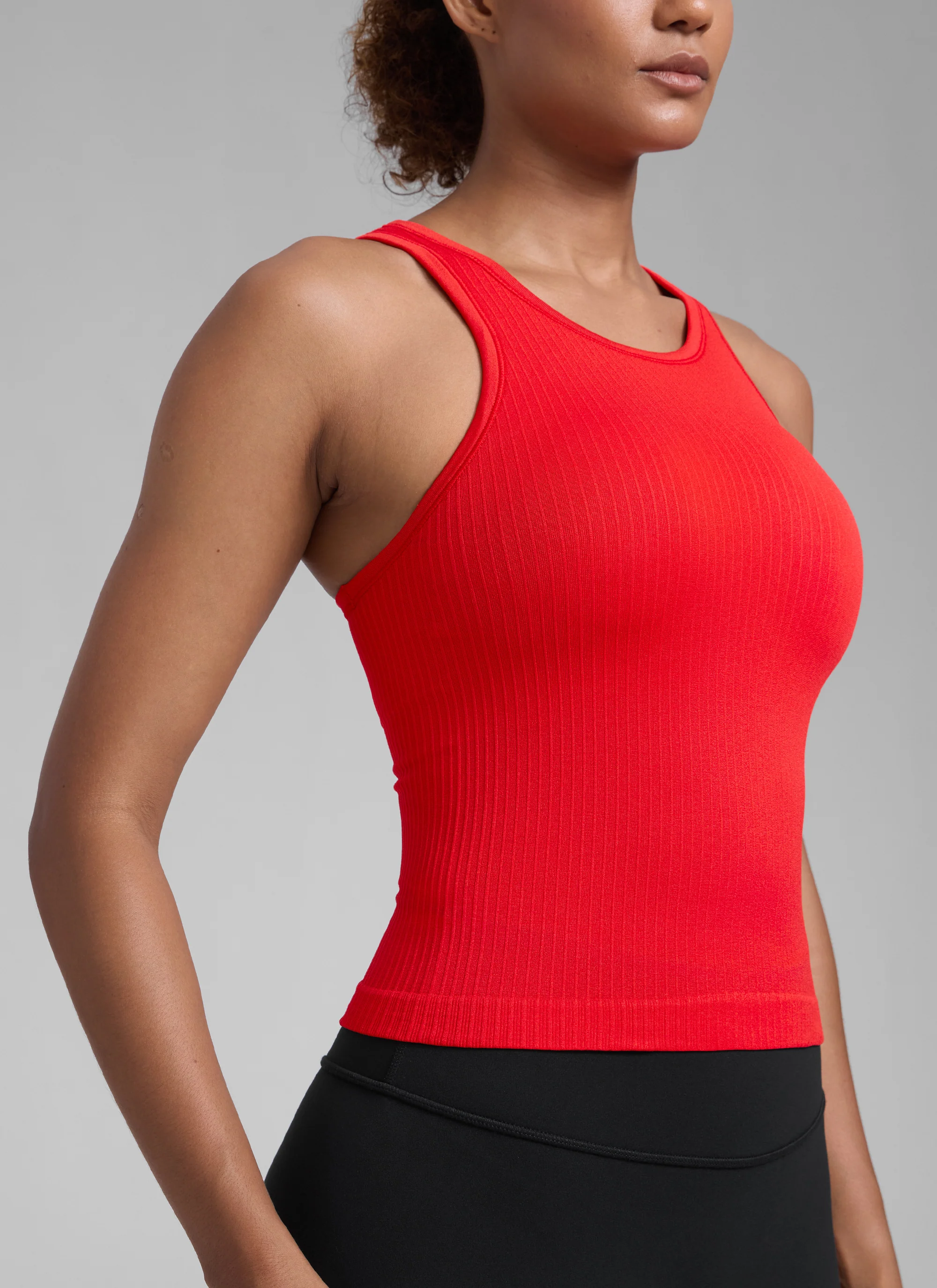 Seamless Racerback Hip Length Tank - Image 44