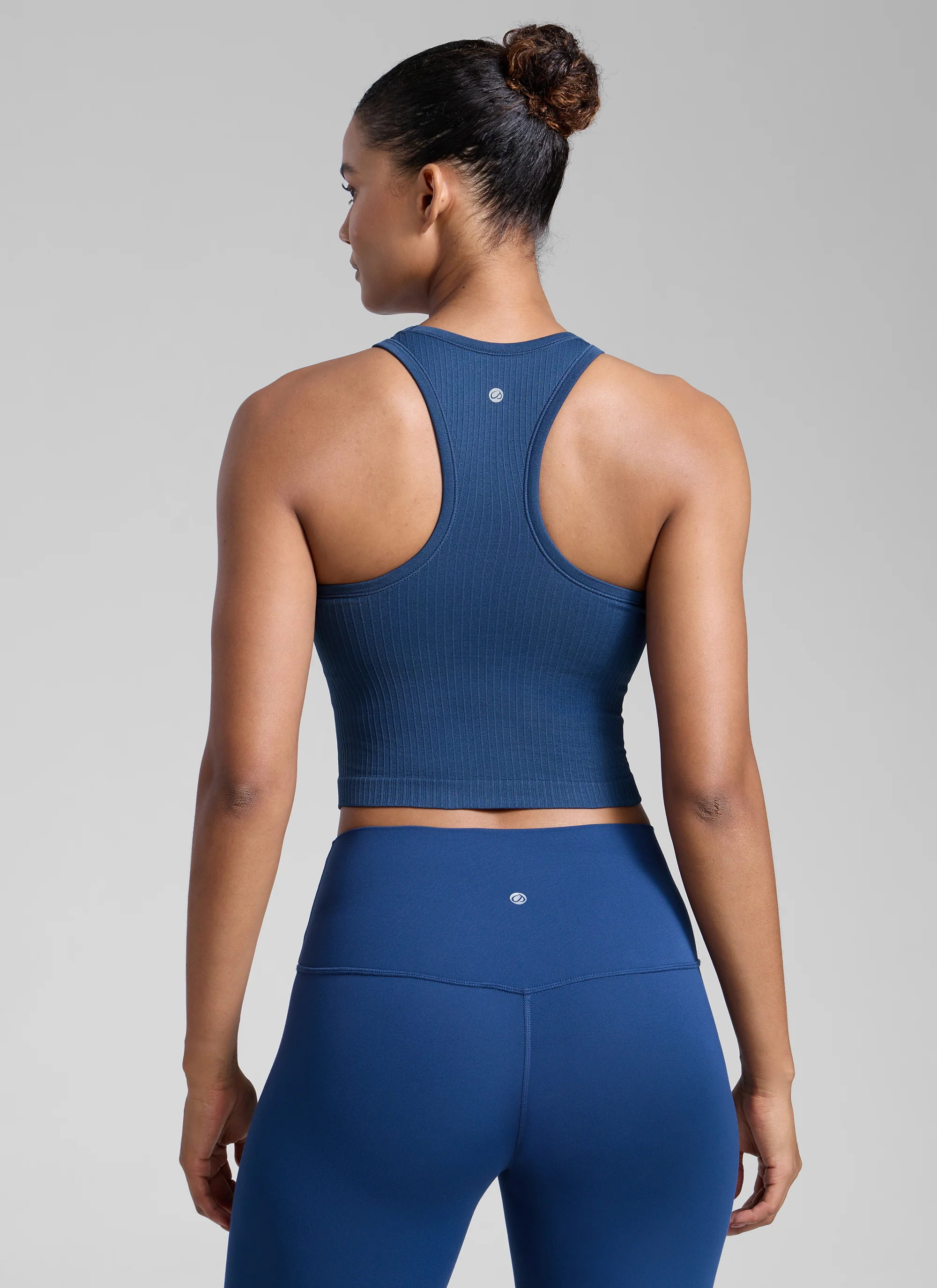 Seamless Ribbed Racerback Crop Tank - Image 33