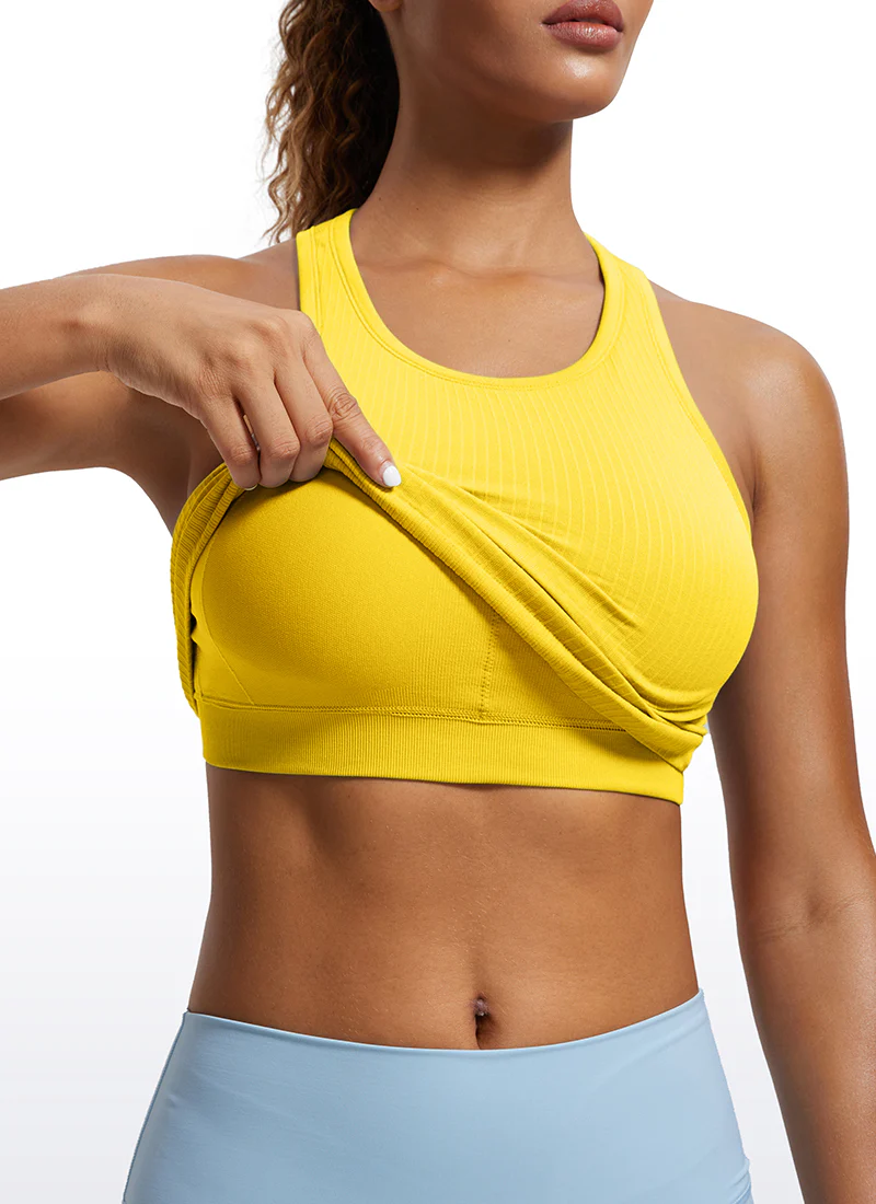 Seamless Ribbed Racerback Crop Tank - Image 24