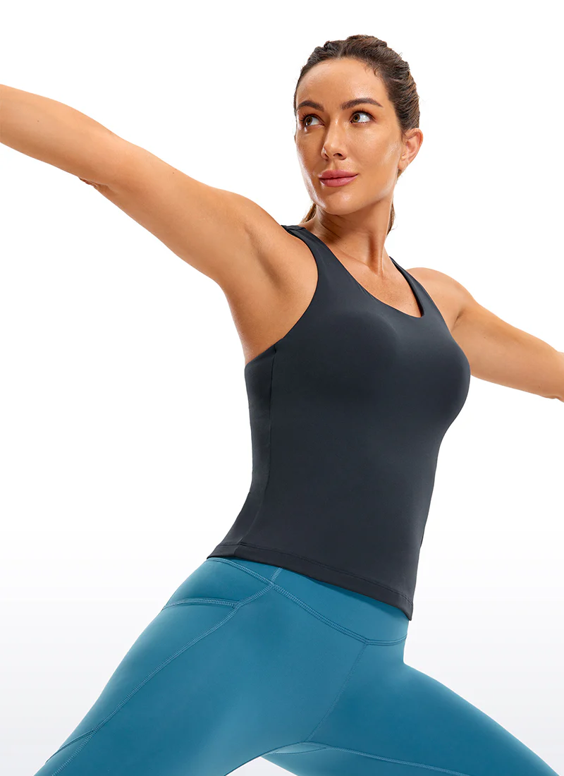 Butterluxe Waist Length Built in Bra Tank - Image 12