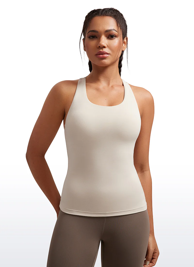 Butterluxe Waist Length Built in Bra Tank - Image 19
