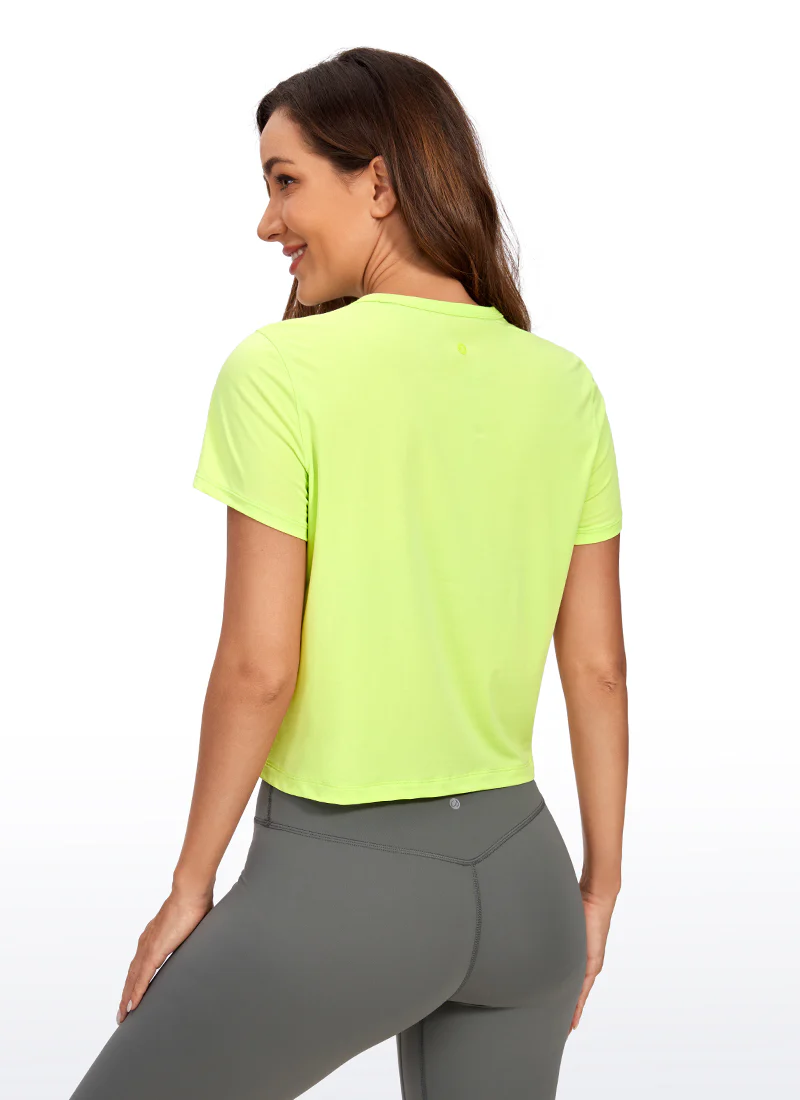 Pima Cotton Classic-Fit Cropped Short Sleeve - Image 9