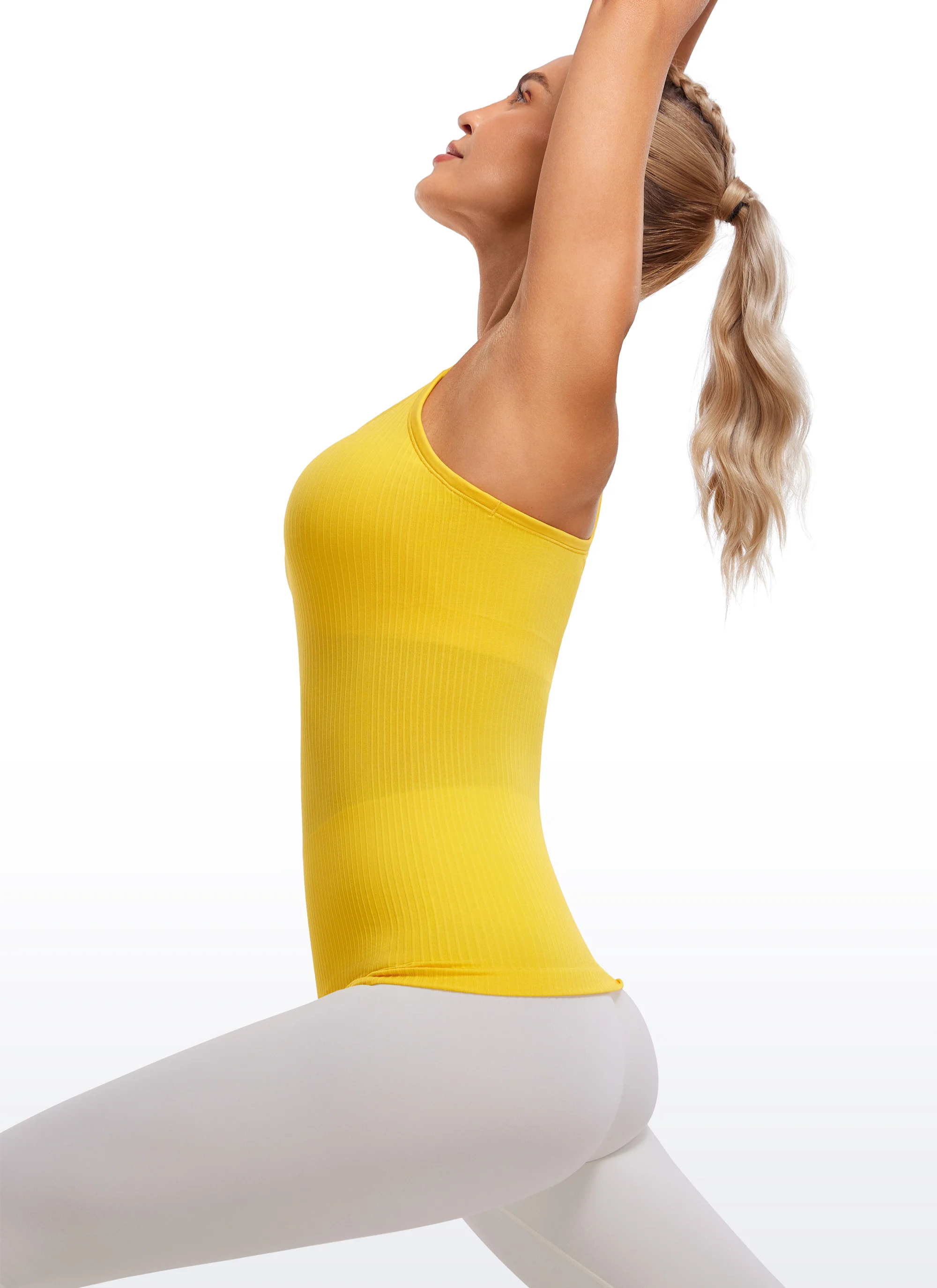 Seamless Racerback Ribbed Hip Length Tank - Image 3