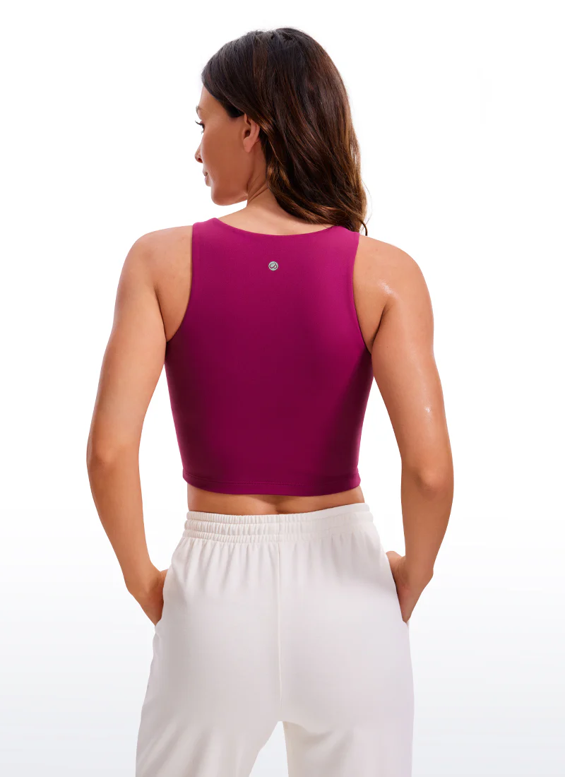 Butterluxe Cropped Wide Back Tank - Image 2